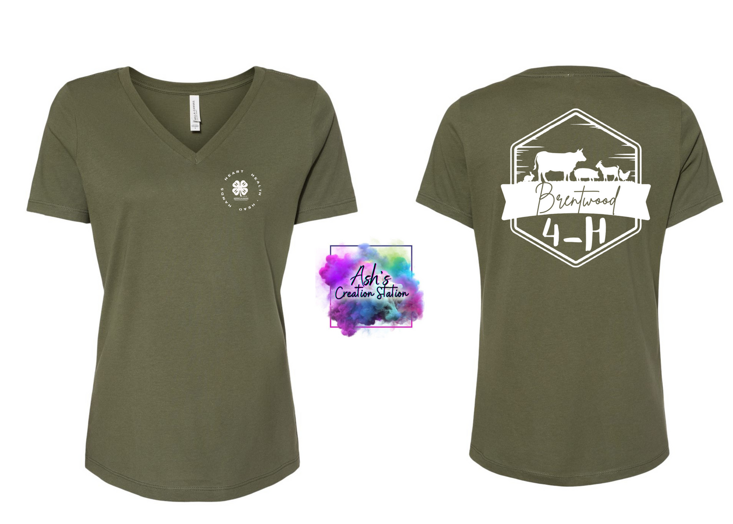 Brentwood 4-H VNECK Tshirt