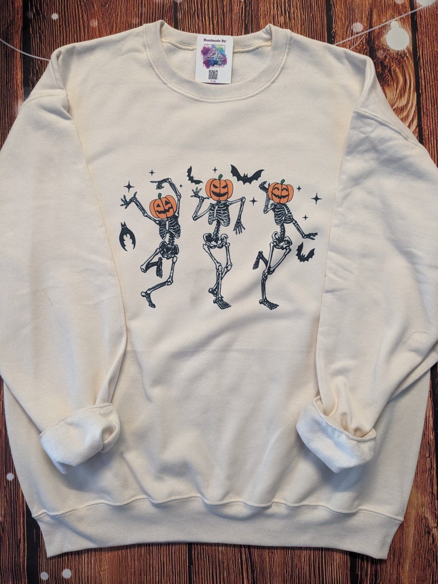 Pumpkin Skellies Crewneck Sweater