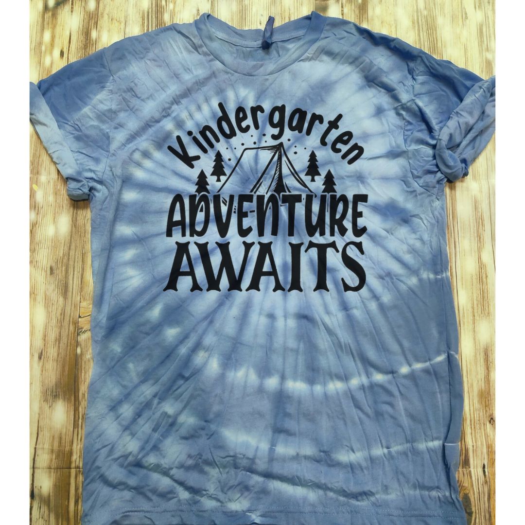 Adventure Awaits Tye Dye Tshirt