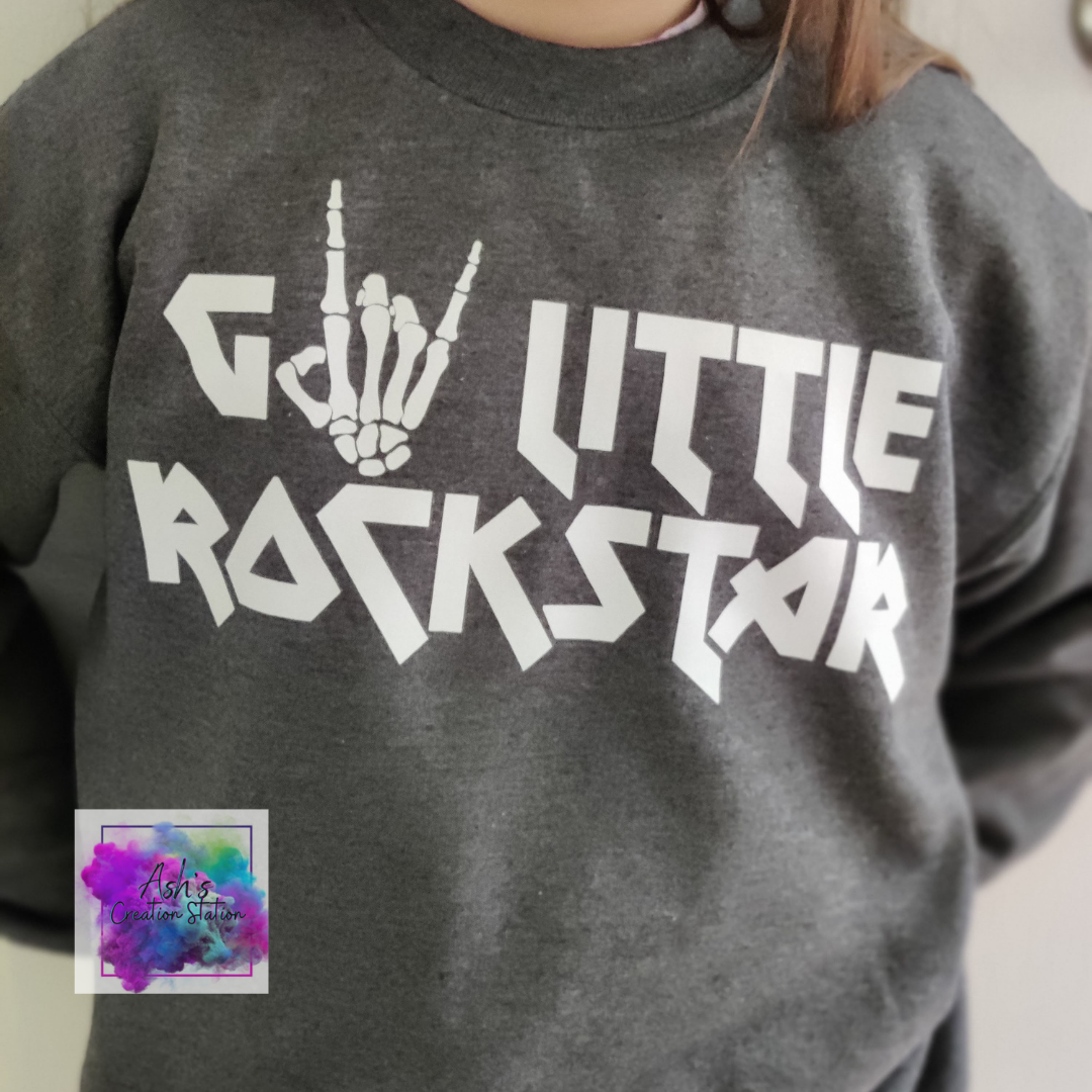 Go Little Rockstar Crewneck Sweater