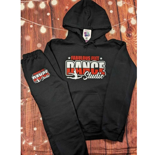 Red/white Fabulous Feet Dance Studio SWEATPANTS