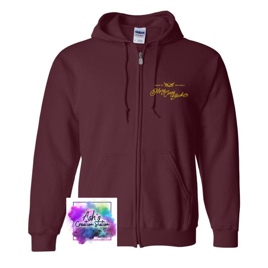 MCB - Maroon Owls Zip Up Hoodie