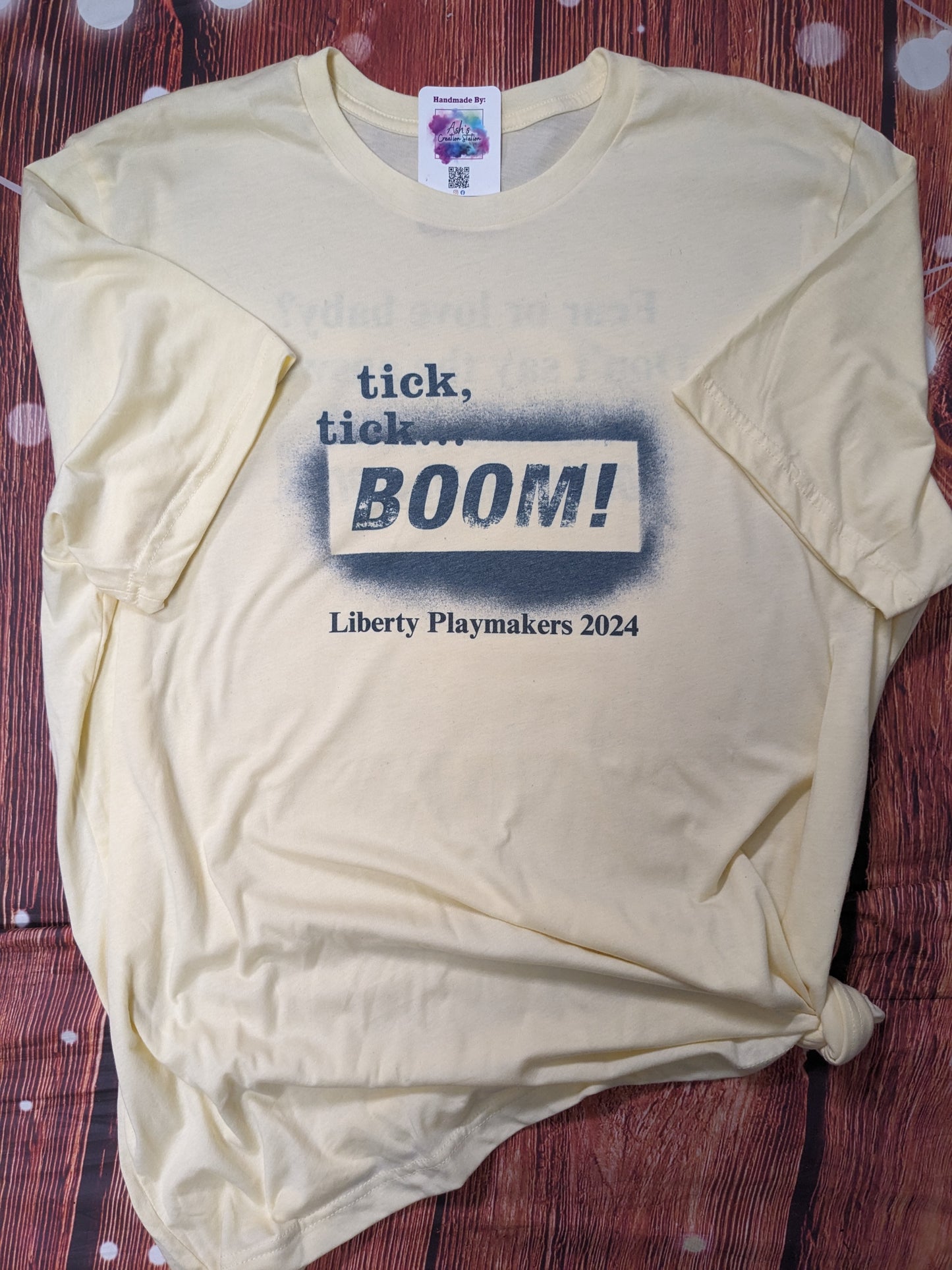 Liberty HS Playmakers: tick tick BOOM! Show Shirt