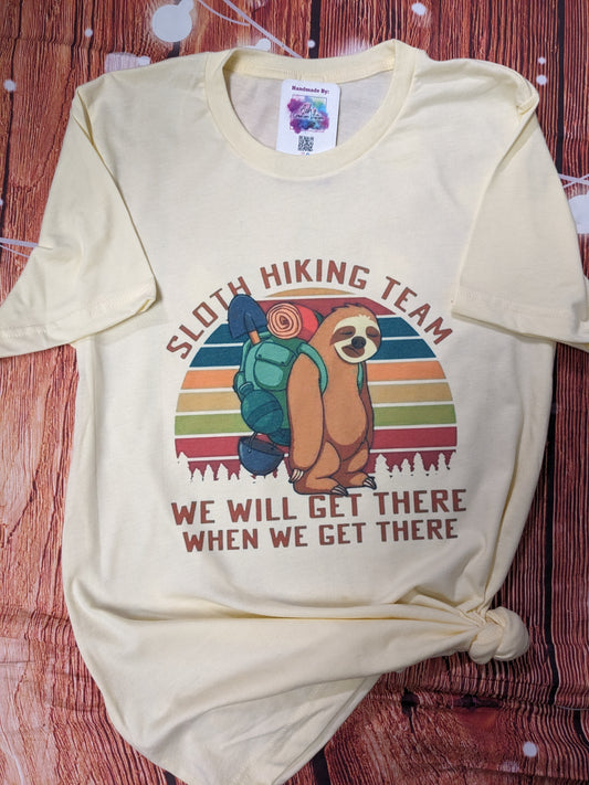 Sloth hiking team Tshirt