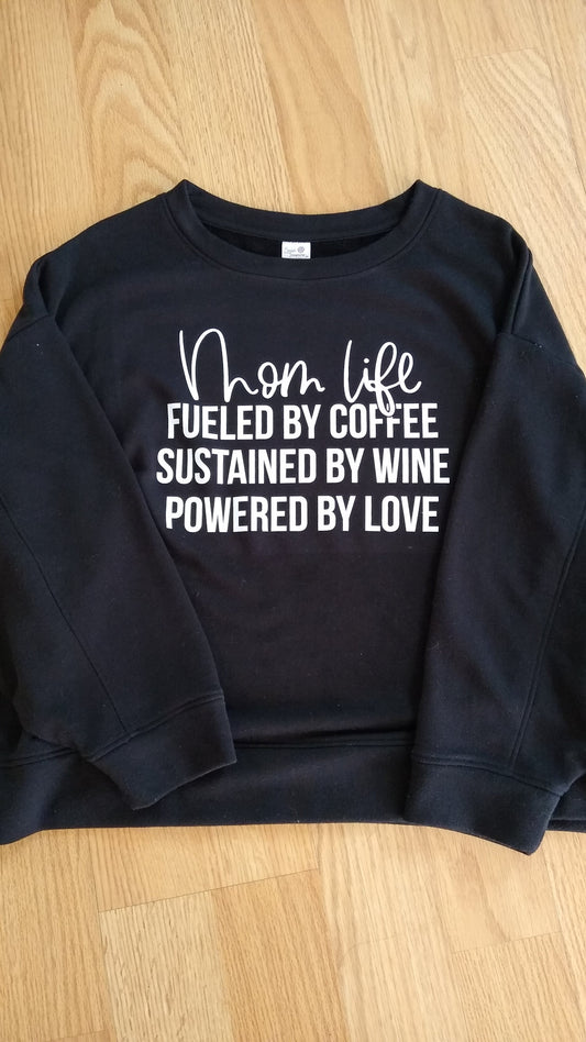 Mom life Crewneck Sweater