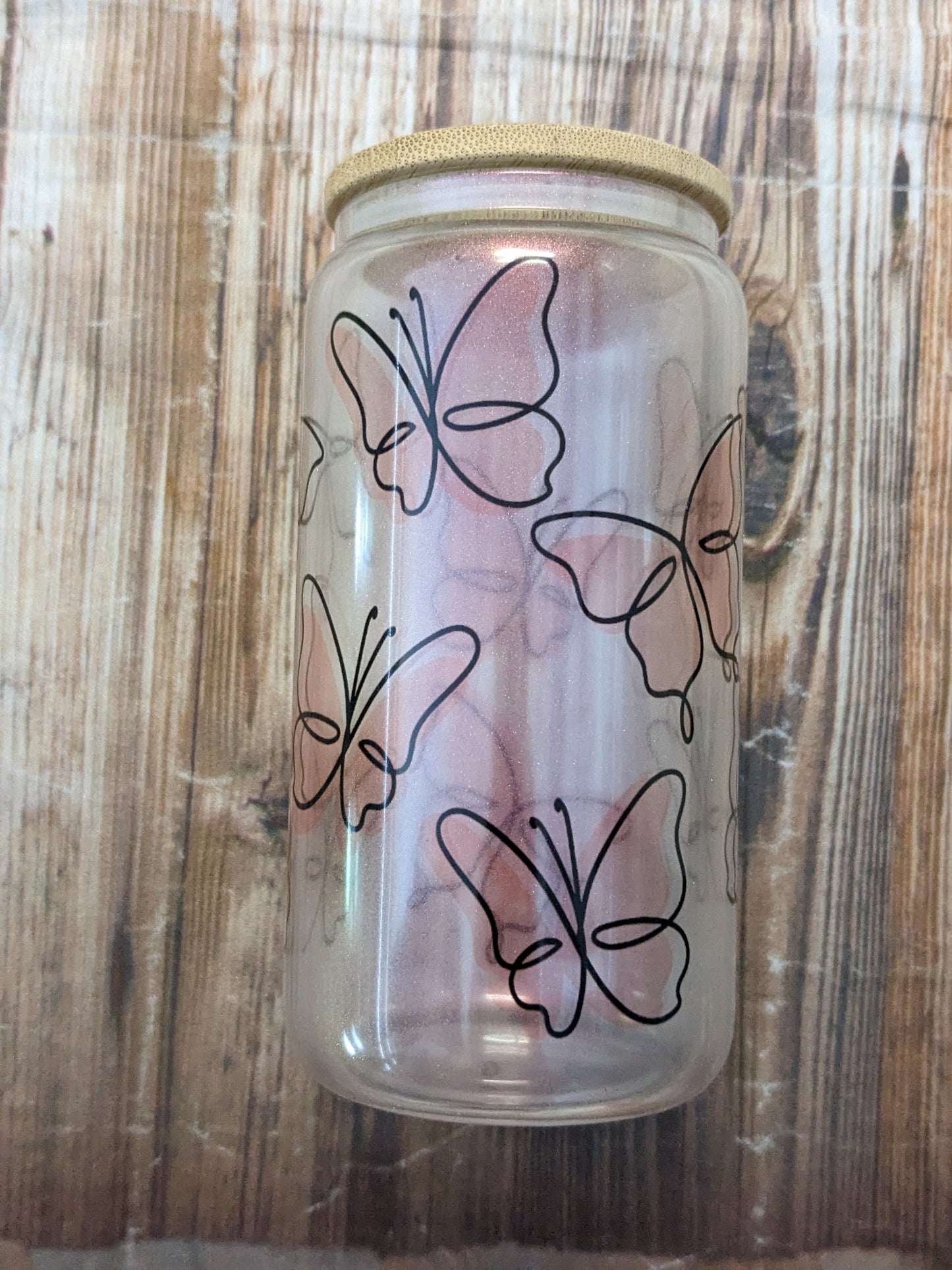 IRIDESCENT Beer Can Glass Cup