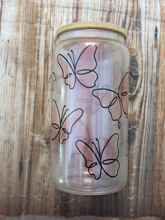 IRIDESCENT Beer Can Glass Cup