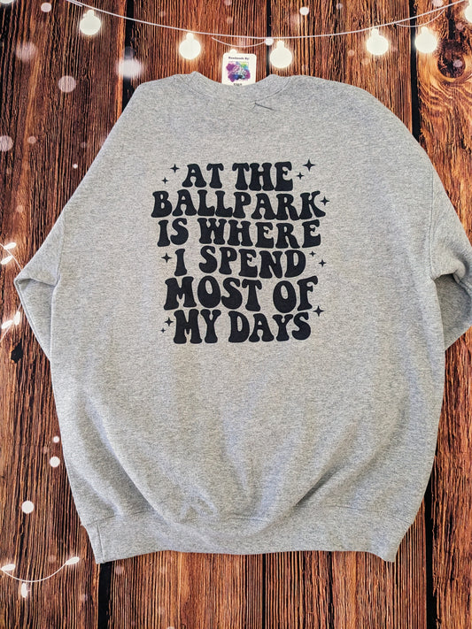 Ballpark Days Crewneck Sweatshirt