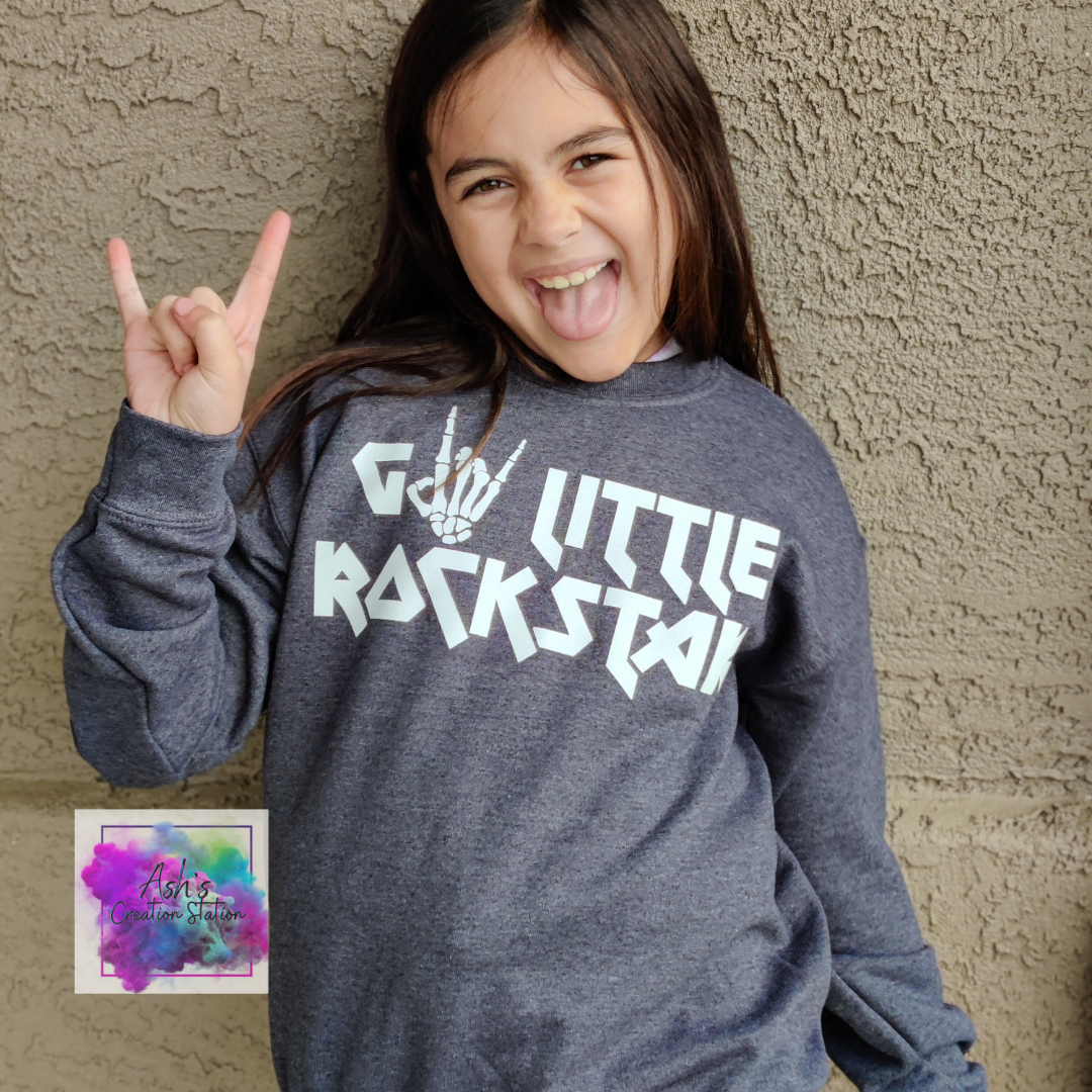 YOUTH Go Little Rockstar Crewneck Sweater