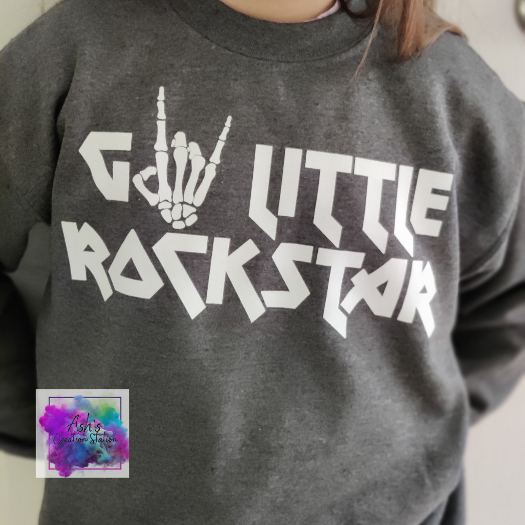 YOUTH Go Little Rockstar Crewneck Sweater